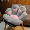 thumbnail image 1 of Cojín de asiento de pata de gato Kawaii para niñas y niños, almohada de felpa suave, cojín blando gigante de animales de peluche, decoración de silla de Interior para el hogar, regalo, 1 of 4