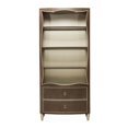 thumbnail image 4 of Michael Amini Villa Cherie Wood Bookcase with 2 Drawers in Hazelnut Brown, 4 of 16