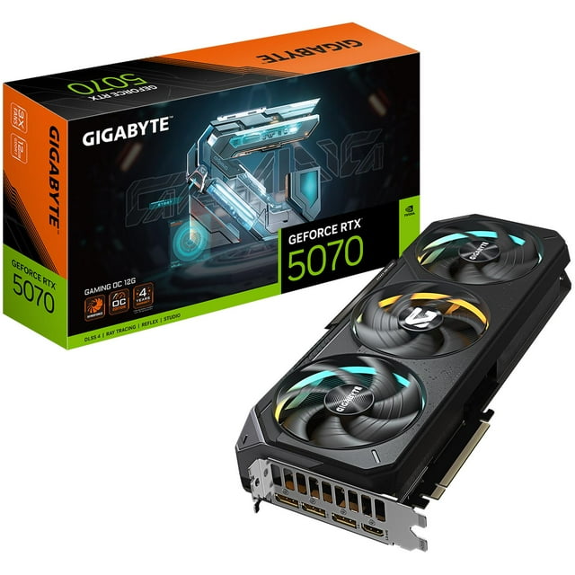 Tarjeta de Video GIGABYTE GeForce RTX 5070 GAMING OC 12GB GDDR7 RGB