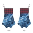 thumbnail image 4 of Dog Paw Decorative Socks 17x11.8in Top With A Strap Design For Easy Hanging For Festive Christmas Party Decorations Steelblue Marble_2, 4 of 8