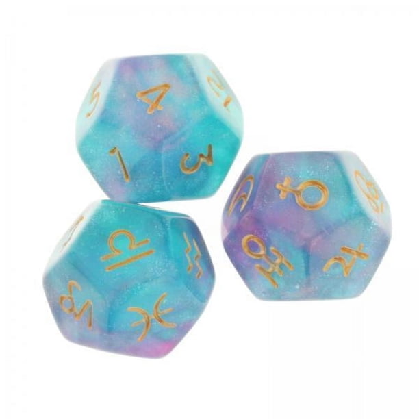 Juegos de dados,Dados poliédricos Juego de rol Juego de dados,D12 Juego de mesa Dados poliédricos Casino Party Favor, RPG Party Casino Accesorios para juegos de mesa,Juegos de dados de