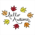 thumbnail image 3 of Ambesonne Hello Fall Duvet Cover Sets, Greeting Autumn Season, 2-Twin, White Dark Mustard, 3 of 4