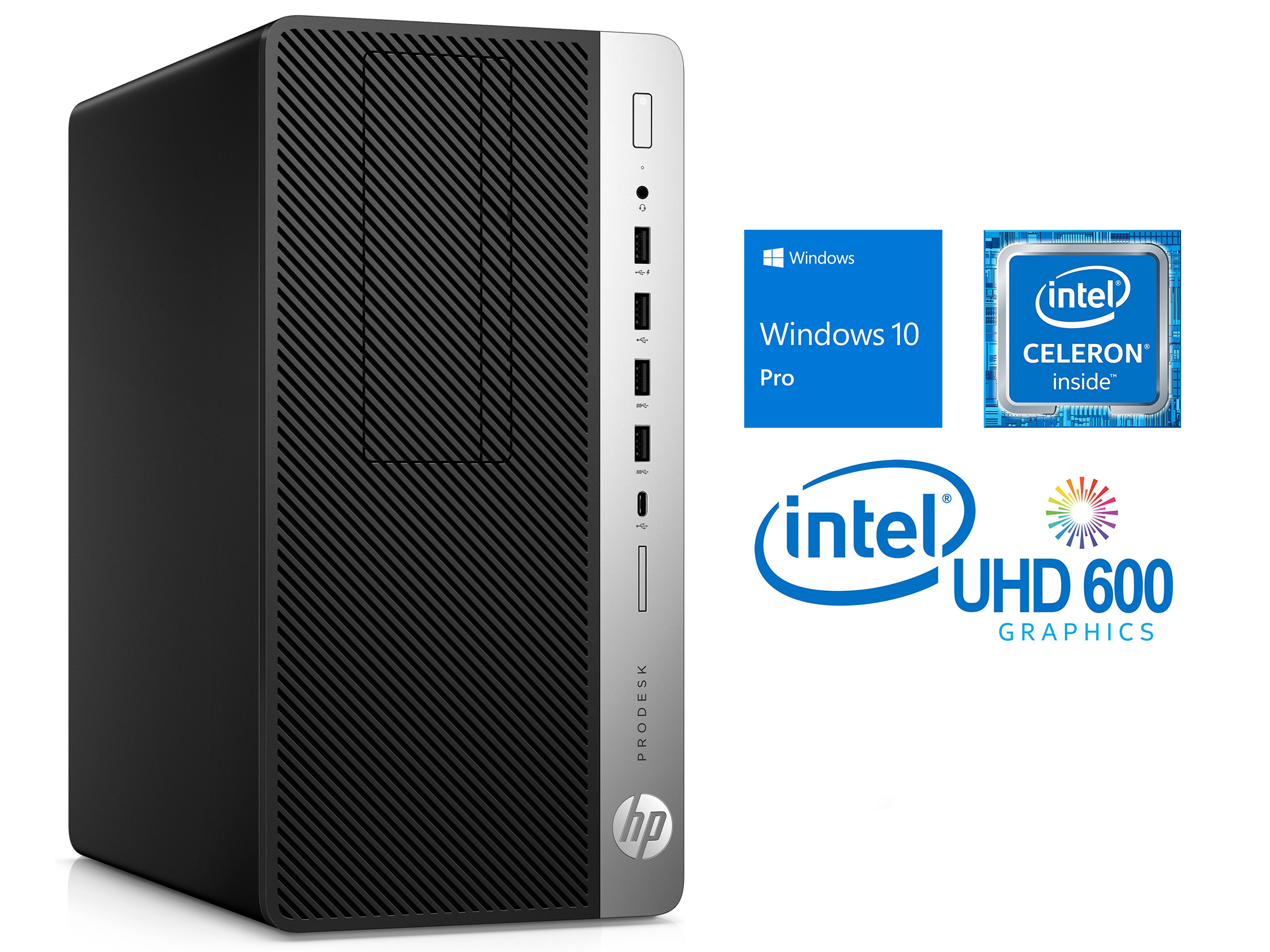 HP ProDesk 600G4 Desktop, Intel Celeron G4900 3.1GHz, 16GB RAM, 128GB
