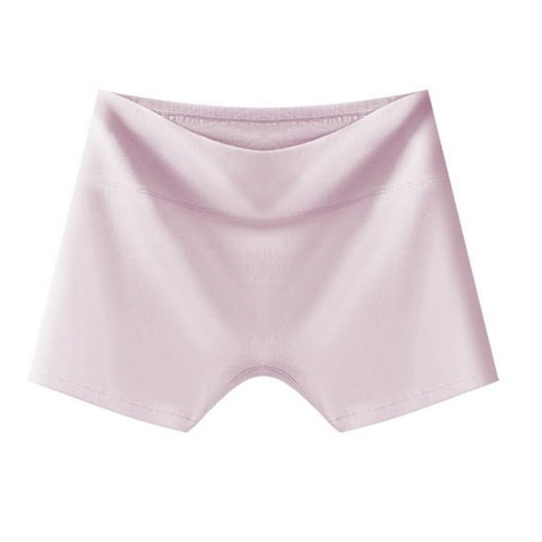 Gibobby Leggings gluteos deportivo Leggings cintura alta color sólido para mujer Calzoncillos antideslizantes sin(Rosa, XXL)