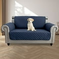 thumbnail image 3 of SHANNA 1/2/3 Seater Quilted Sofa Couch Cover Pad Water Resistant Slipcover Furniture Protector Pet Mat for Kids Dogs Pets（Navy Blue）, 3 of 11