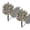 06#Multicolor[2PCS], variant on 16.5" Fake Bushes Outdoor, 2 Set of Faux Shrubs Outdoor with Ground Stakes | Artificial Shrubs Outdoor, Faux Outdoor Plants Realistic Topiary Bushes for Front Porch,Garden,Backyard Decor