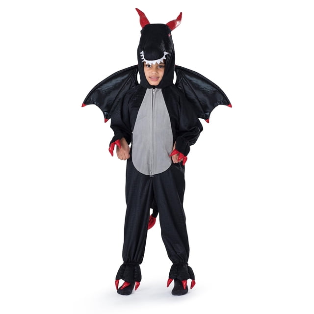 Disfraz de dragón Dress Up America negro grande