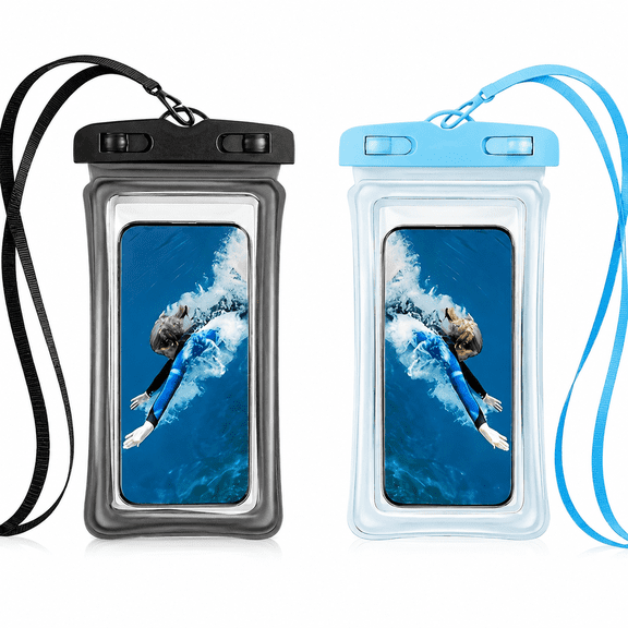 Waterproof Phone Pouch IPX8 Touch Screen Dry Bag Universal Cellphone Case for Swimming Snorkeling Rafting Beach Kayaking Outdoor 8.3 x 3.9 In