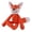 Orange, variant on Plush Treat Dispensing Dog Toy with Durable Chewing Surface for Mental Stimulation and Pet Food Reward
