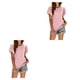 thumbnail image 3 of Sonducket Camiseta de manga corta para mujer, suéter calado bonito estético, blusa para fiesta, trabajo, verano, moda, Top, ropa elegante para Type8 NO8, 3 of 6