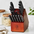 thumbnail image 4 of Henckels Solution 15-pc Knife Block Set with Prep Knife, Walnut, 4 of 4