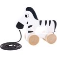 thumbnail image 1 of TOOKYLAND Wooden Pull Along Animal - Pull Toy for Toddlers, Ages 18m+, 1 of 9