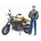 thumbnail image 1 of Motocicleta deportiva bworld Scrambler Ducati Full Throttle con conductor Bruder Toys Juguetes/Modelismo/Autos a Escala, 1 of 1