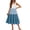 Blue Colorblock, variant on Arshiner Girl's Sundresses Summer Boho Strap Tiered Cami Maxi Dresses with Pockets