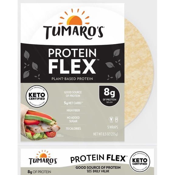 Tumaro's Protein Flex Wraps, 8.3oz, 5ct