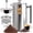 Silver, variant on French Press Coffee Maker, ANUNU 304 Grade Stainless Steel Insulated Coffee Press with 2 Extra Screens, 34oz