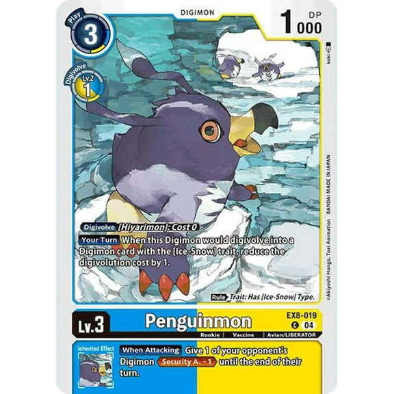 Digimon Chain of Liberation Common Penguinmon EX8-019