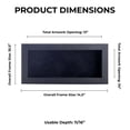 thumbnail image 3 of 13x34 Shadow Box Frame Black Wood | With a 3/4" Usable Display Depth | Includes a Black Real Suede, 3 of 6