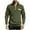 Green, variant on Men's Autumn And Winter Standing Collar Hooded Sweatshirt Fashionable Casual T Shirt Casual Cotton T-Shirts,Medium/(Green)