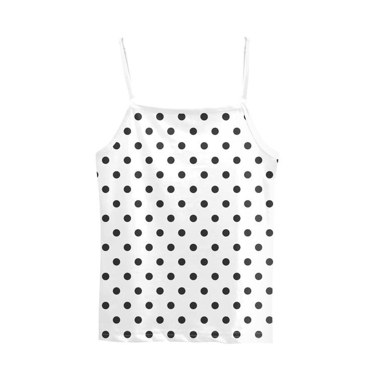 ZQGJB Tank Top for Women Loose Fit Polka Dot Print Summer