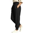 thumbnail image 5 of Rrxhxhs Harem Pants for Women Plus Size Solid Color High Waist Double Button Loose Casual Joggers with Pockets, 5 of 9