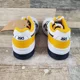 thumbnail image 3 of Asics EX89 Mens Shoes Sz 7 Athletic White Midnight Navy Yellow Leather Sneakers, 3 of 6