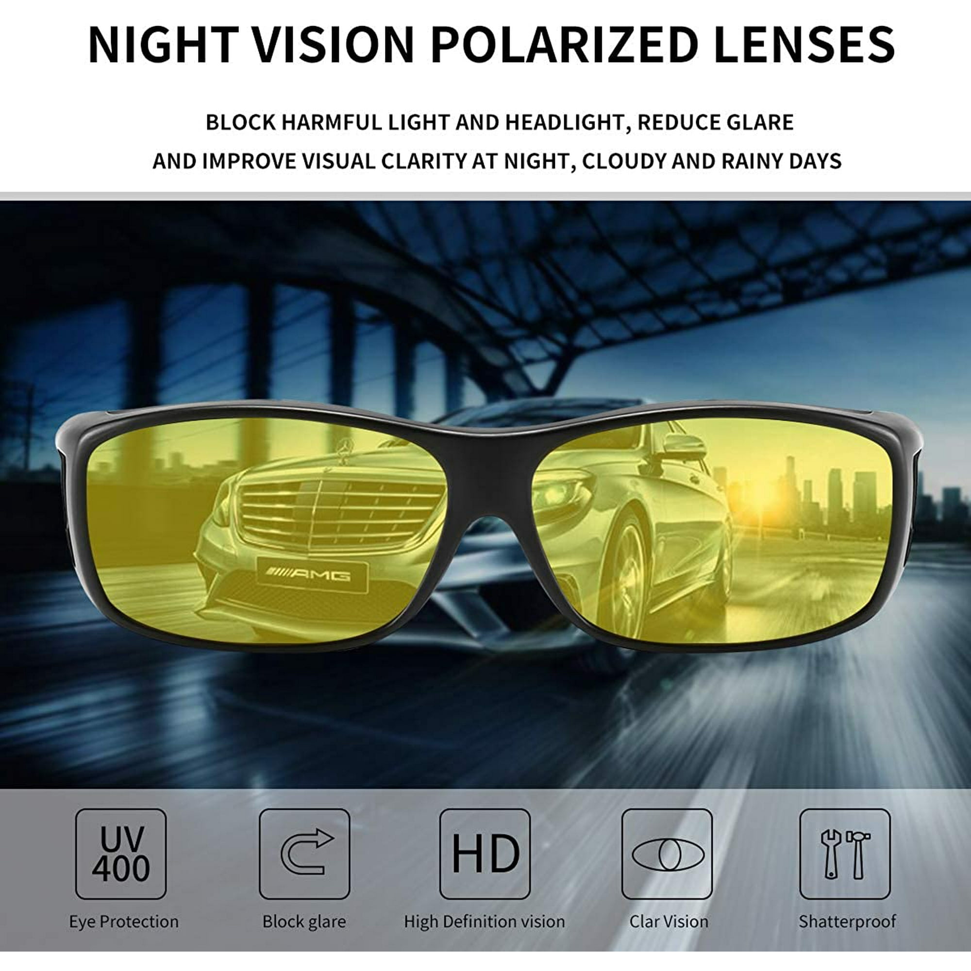 Ebullit Night Driving Glasses Anti Glare Polarized Hd Night Vision Glasses For Driving Other