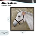 thumbnail image 4 of Stupell Industries Cottage Boho Barnyard Horse Black Framed Giclee Art, 12 x 12, by Suzanne Nicoll, 4 of 8