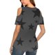 thumbnail image 4 of Camisas de Manga Corta para las Mujeres de Verano Sexy Frío Hombro Suéter Blusa Cuello en V Sólido, Ligero para Diario, 4 of 9