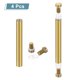 thumbnail image 3 of Uxcell 4 Pack Sign Standoff Screws, 1/2"x4" Tornillos de Publicidad de Acero Inoxidable, Dorado, 3 of 7