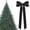 Black, variant on Velvet Ribbon Bows 3PCS 5.12 x 10.24 Inch Beige Christmas Tree Bows for Wreath Gift Wrapping Garland Rustic Holiday Decor