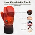 thumbnail image 3 of SAVIOR HEAT Winter Electric Heated Gloves Warm Men Women Sheepskin Leather Waterproof Rechargeable Battery Warm Hand Ski Gloves, 3 of 11
