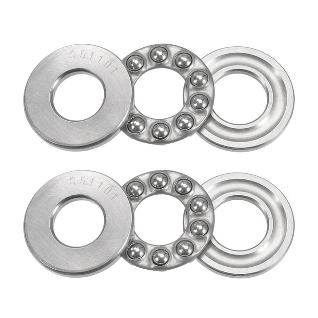 Unique Bargains 12x26x9mm S51101 Roulement à Billes en Acier Inoxydable avec Rondelles 2 Pack