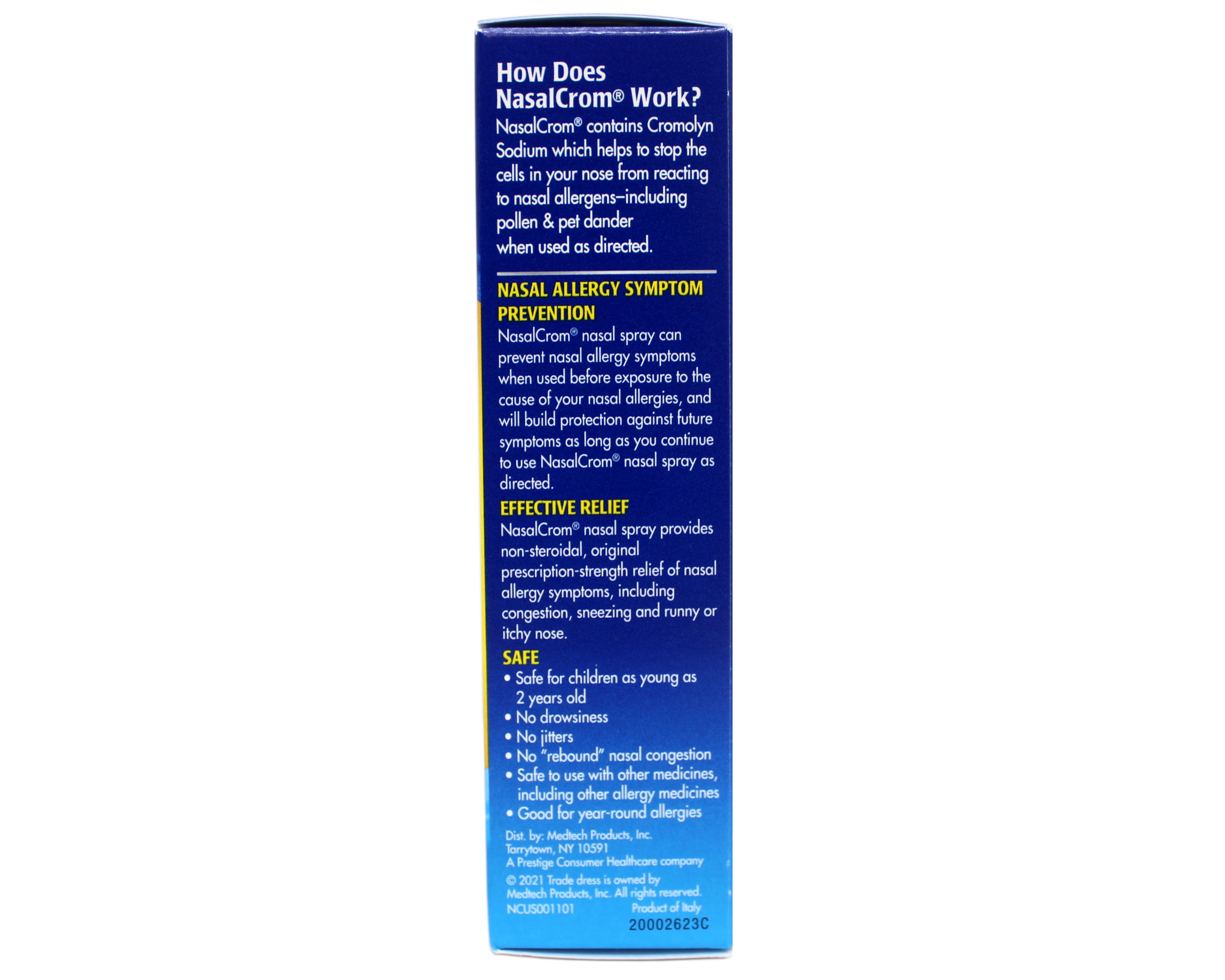 NasalCrom Nasal Spray Allergy Symptom Controller, 200 Metered Sprays, 0.88 FL OZ