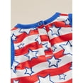 thumbnail image 5 of Hirigin 4th of July Baby Girl Boy Outfits 0 3 6 12 18 Months Romper Sleeveless Stars Stripes Print One Piece Jumpsuit Summer Clothes, 5 of 7