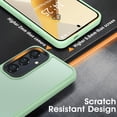 thumbnail image 5 of for Samsung Galaxy A35 5G Case Matte,[Frosted Translucent] Samsung A35 5G Case with [Tempered Glass Screen Protector][Silky Touch][12FT  Grade] Galaxy A35 5G Phone Case (Green), 5 of 11