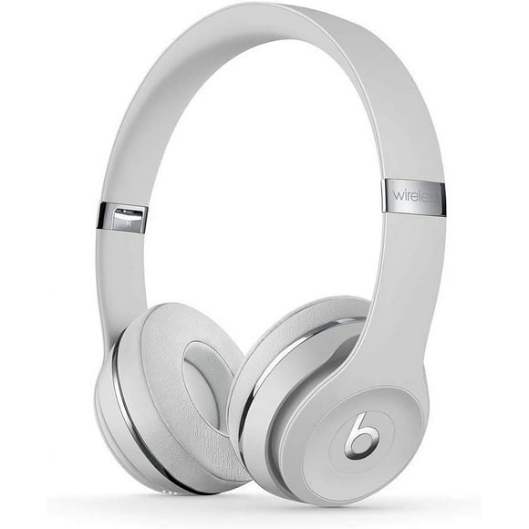 Restored Beats Solo3 Wireless On-Ear Headphones - W1 Chip, Class 1 Bluetooth, 40 Hours of Listening Time, Built-In Microphone and Controls - (Satin Silver)