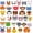 Shape 47, variant on 1 Set 5Pcs 5D Diamond Art PaintingKeychain Kit Owl Diamond Art PaintingKeychain DIY Handmade Full Diamond Art