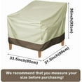 thumbnail image 2 of CEYAZYE Outdoor Patio Chair Covers Waterproof Heavy Duty, Lounge Chairs Deep Seat Furniture Cover, Max Applicable Size 33.5" W x 31.5" D x 36" H, Tear and Moisture Resistant, 2 of 14