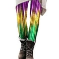 thumbnail image 4 of VBVC Women's Mardi Gras Leggings,Ladies Carnival Tuesday Yoga Pants,Sequin Orleans Party Tights For Women,Gold,S-2XL, 4 of 6