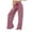 Red -AT20, variant on Dwellite Womens Plus Size Wide Leg Pants Elastic High Waist Striped Casual Palazzo Pants Lounge Trouser with Pockets Black M