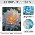 thumbnail image 3 of Diamond Art Kit for Adults, Radiant White Lotus Blossom Diamond Painting for Adults Beginners, DIY Diamond Art Painting Kits, 5D Diamond Painting Crafts for Home Decor 12x16 Frameless, 3 of 7