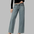 thumbnail image 2 of vigerkar Women's Loose Fit Vintage Wide Leg Jeans Stretchy Denim Pants Blue, S, 2 of 9
