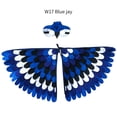 thumbnail image 3 of Juego de disfraces de alas de pájaros Capa de loro de pavo real de Halloween con máscara de fieltro Disfraces para niños, W17 Sailing  Electrónica, 3 of 4