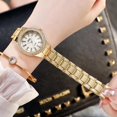 thumbnail image 3 of Relojes De Pulsera Para Mujer, Relojes De Diamantes De Cristal, Reloj De Acero Inoxidable Resistente Al Agua matsuzay AP007365-03, 3 of 5