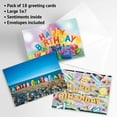 Playful Type Birthday Greeting Cards Value Pack Set of 20 (10 designs