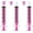 Pink-10ml, variant on Gufastore Lab Syringe With Measurement With Cap Plastic 3 Pack 60ml
