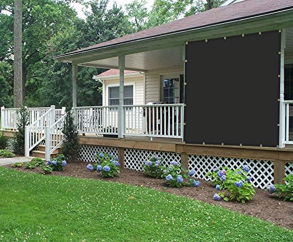 Shatex 90% Shade Fabric Shade Fabric Sun Shade Cloth with Grommets for Pergola Cover Canopy 10' x 20', Black