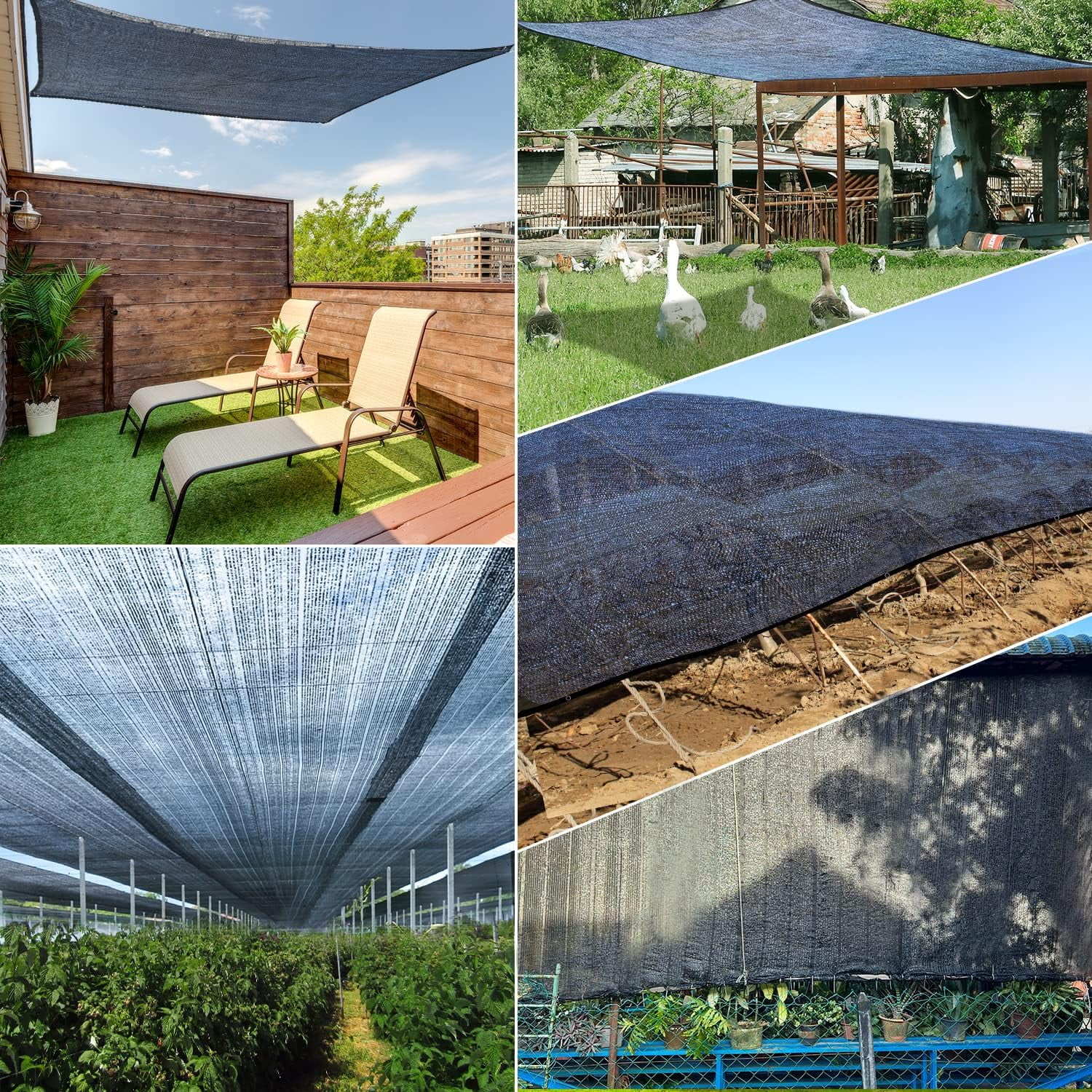 Shade Cloth,Hengu 1 Pack 6x12FT Sun Shade Net with Grommets,70% Shade Sail Canopy for Garden,Greenhouse,Plants and Patio Sunshade