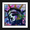 thumbnail image 2 of Stephen Chambers 15x15 Black Ornate Wood Framed With Double Matting Wall Art Titled - Liberty Two, 2 of 6